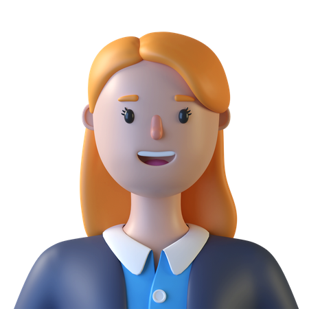 Mujer de negocios  3D Icon
