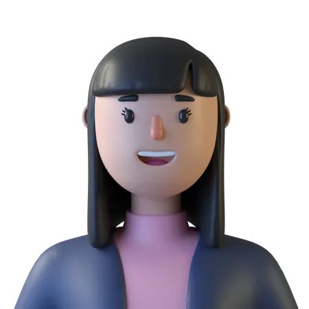 Mujer de negocios  3D Icon