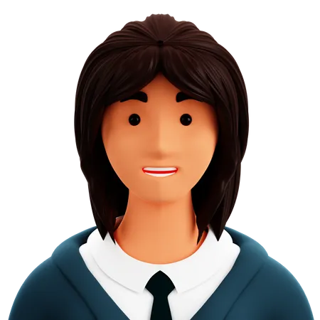 Mujer de negocios  3D Icon