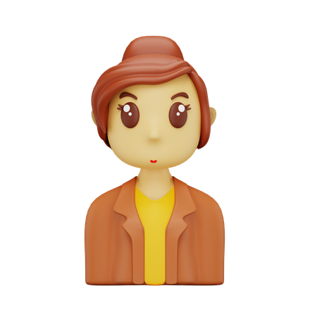 Mujer de negocios  3D Icon