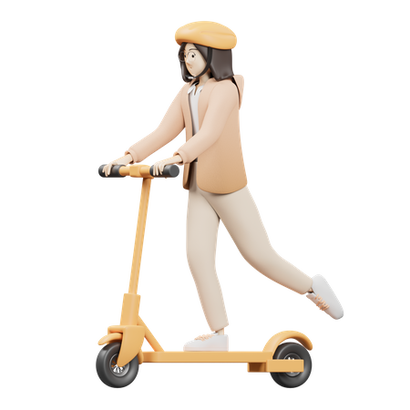 Mujer deambulando  3D Icon