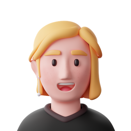 Mujer del oeste  3D Icon