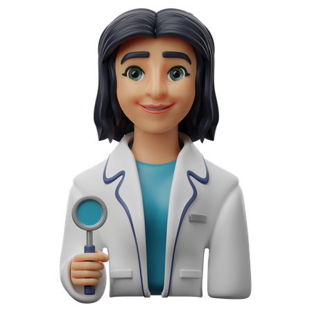 Mujer dentista  3D Icon