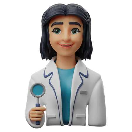 Mujer dentista  3D Icon