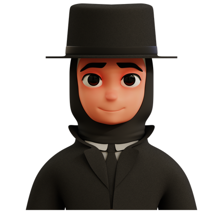 Detective femenina  3D Icon