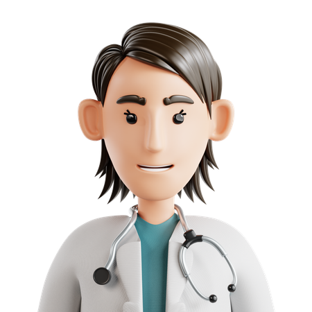 Avatar de doctora  3D Icon