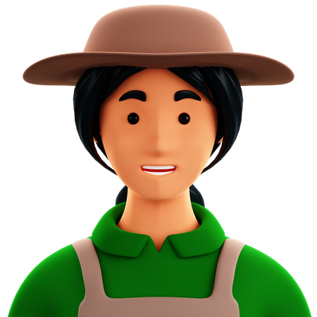 Mujer campesina  3D Icon