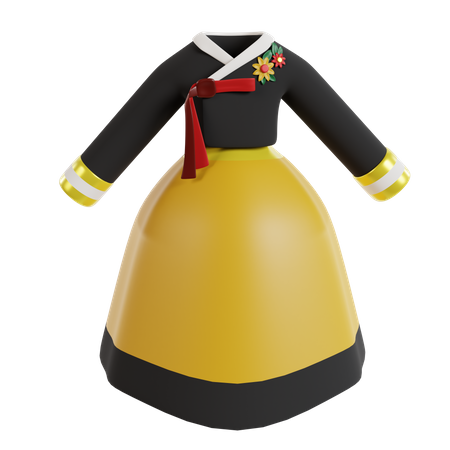 Mujer hanbok  3D Icon