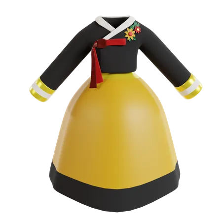 Mujer hanbok  3D Icon