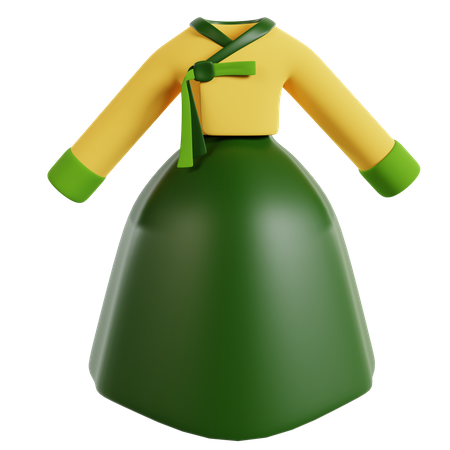 Mujer hanbok  3D Icon