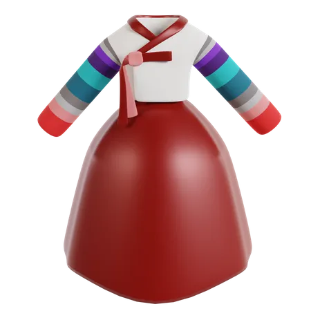 Mujer hanbok  3D Icon