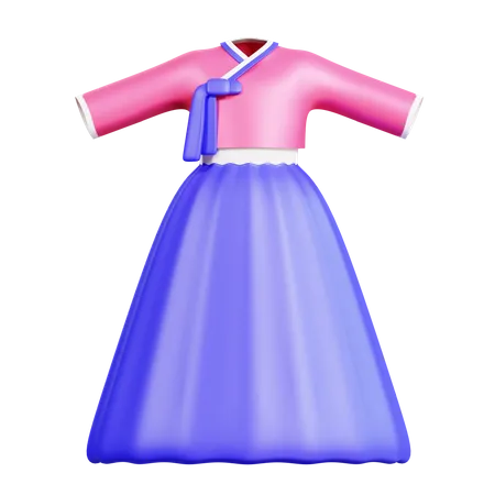 Mujer hanbok  3D Icon