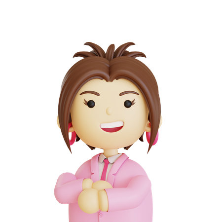 Mujer hermosa  3D Icon