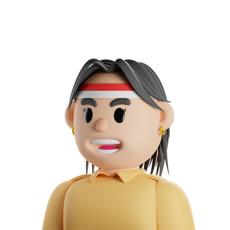 Mujer indonesia  3D Icon