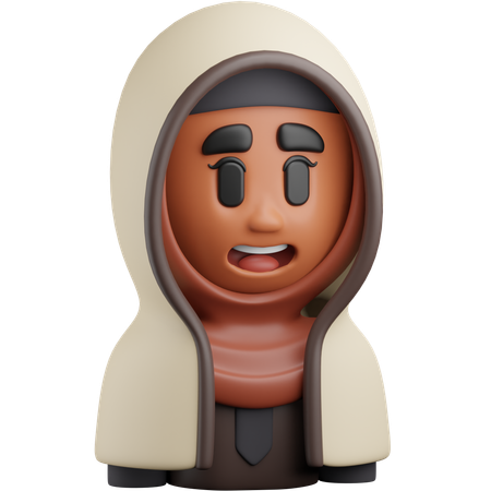 Mujer islámica  3D Icon
