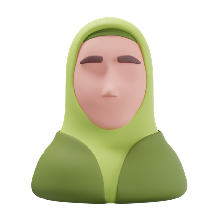Mujer islámica  3D Icon