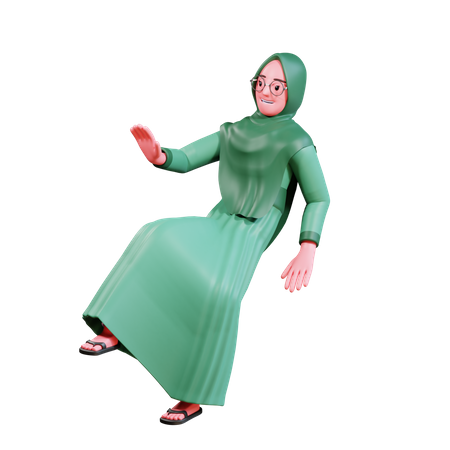Mujer islámica  3D Icon