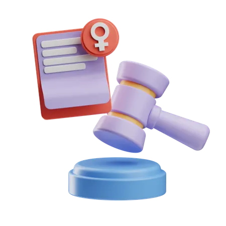 Mujer justicia  3D Icon