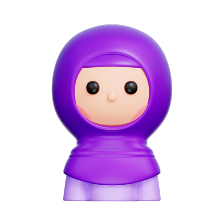 Mujer musulmana  3D Icon