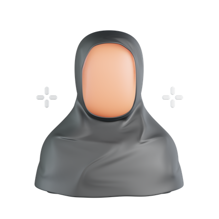 Mujer musulmana  3D Icon