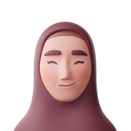 Mujer musulmana  3D Icon