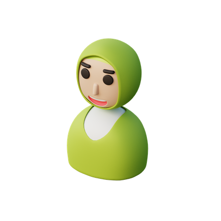 Mujer musulmana  3D Icon