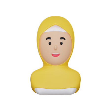 Mujer musulmana  3D Icon