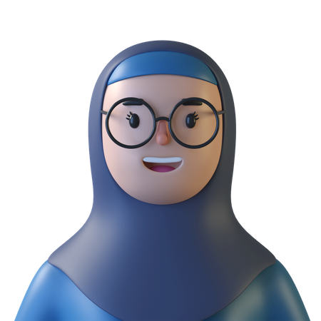 Mujer musulmana  3D Icon