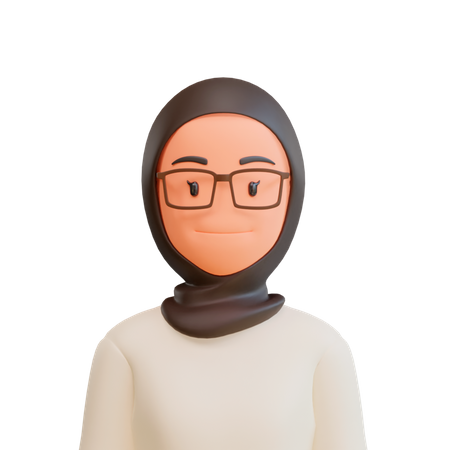 Mujer musulmana  3D Illustration