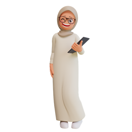 Mujer musulmana  3D Illustration