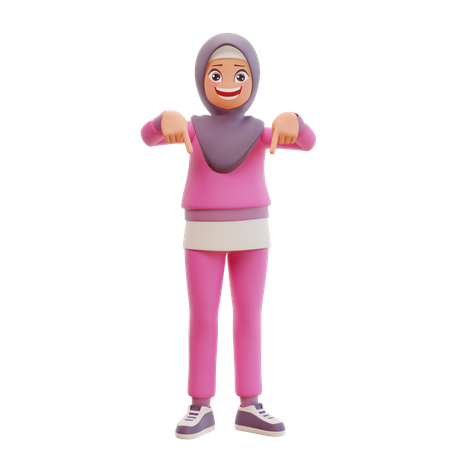 Mujer musulmana  3D Illustration