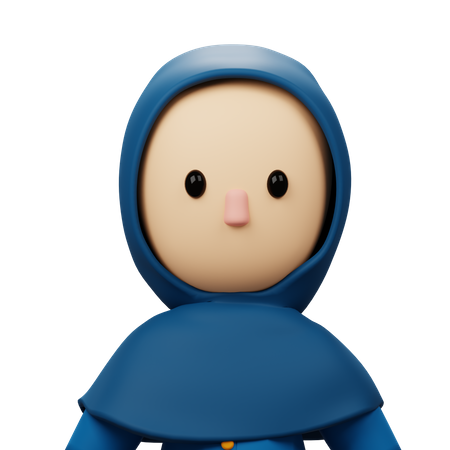 Mujer musulmana  3D Icon