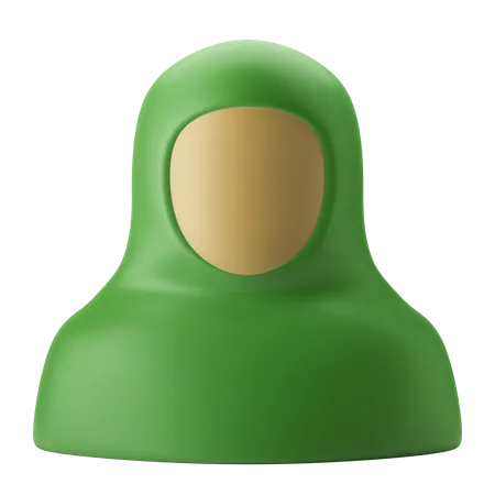 Mujer musulmana  3D Icon