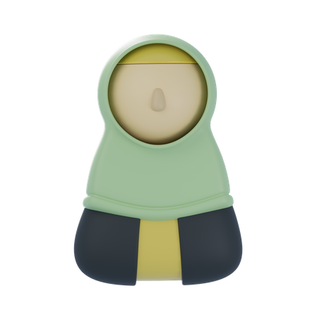 Mujer musulmana  3D Icon