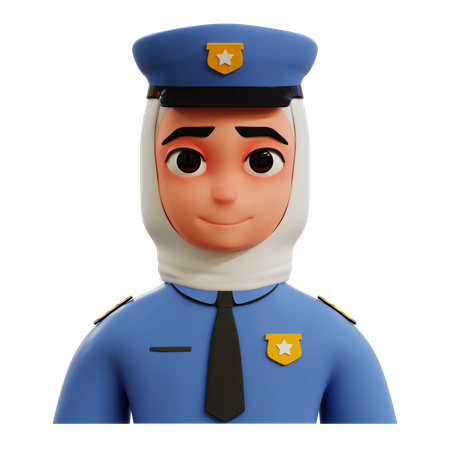 Mujer policía  3D Icon