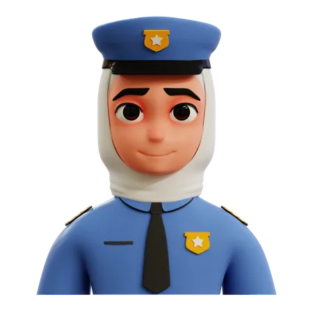 Mujer policía  3D Icon