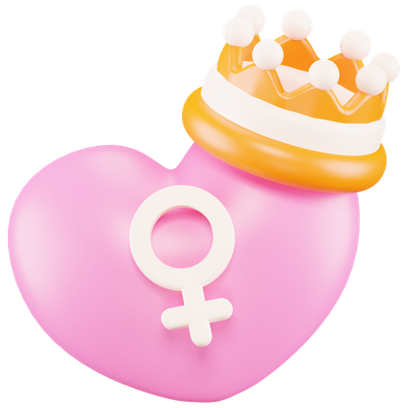 Mujer reina  3D Icon