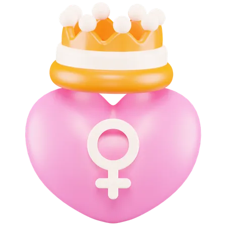 Mujer reina  3D Icon