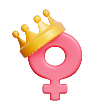 Símbolo de la reina mujer  3D Icon