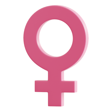 Símbolo de mujer  3D Icon