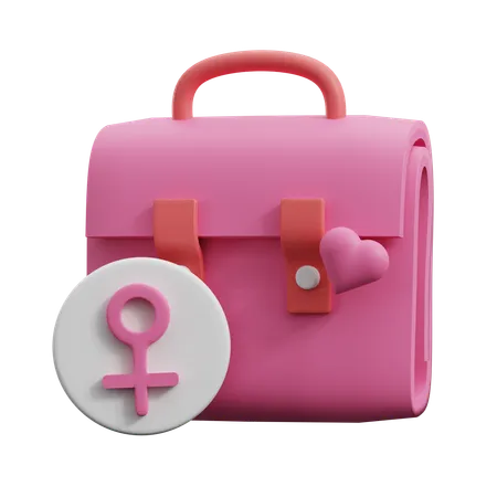 Trabajo de mujer  3D Icon