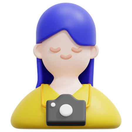Mujer turista  3D Icon