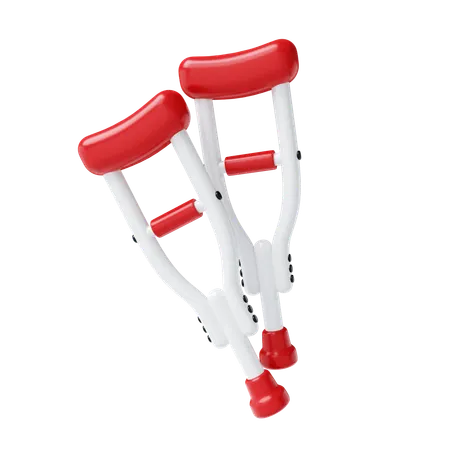 Muletas  3D Icon