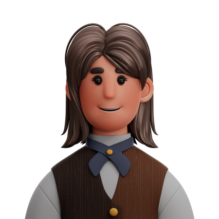 Mulher caixa  3D Icon
