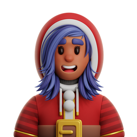 MULHER COM CAPUZ  3D Icon