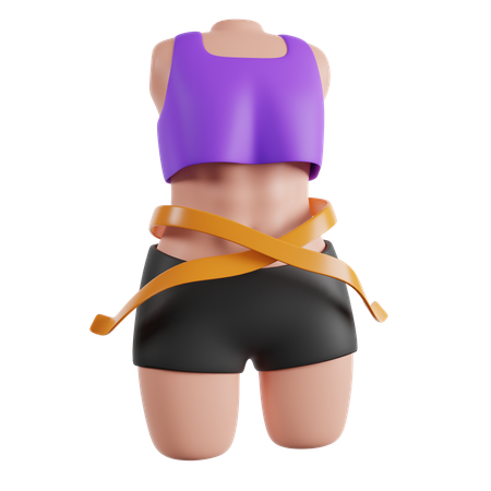 Mulher de academia  3D Icon