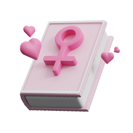 Livro dia da mulher  3D Icon