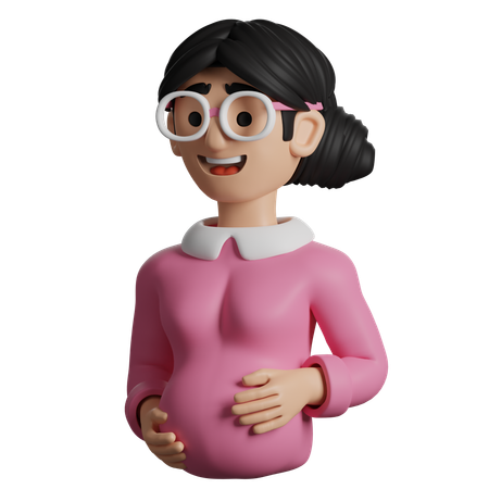Mulher grávida  3D Icon