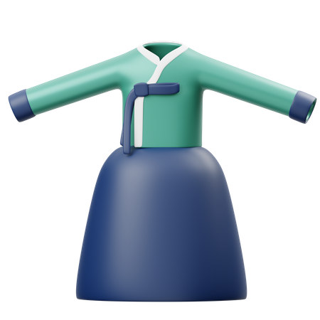 Mulher hanbok  3D Icon