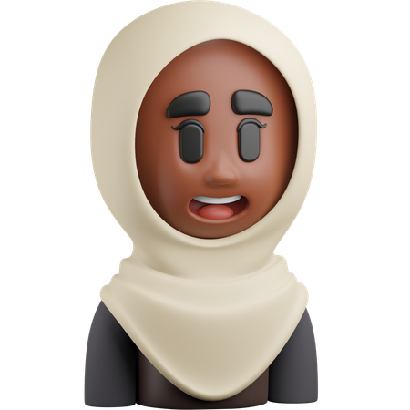 Mulher hijab  3D Icon